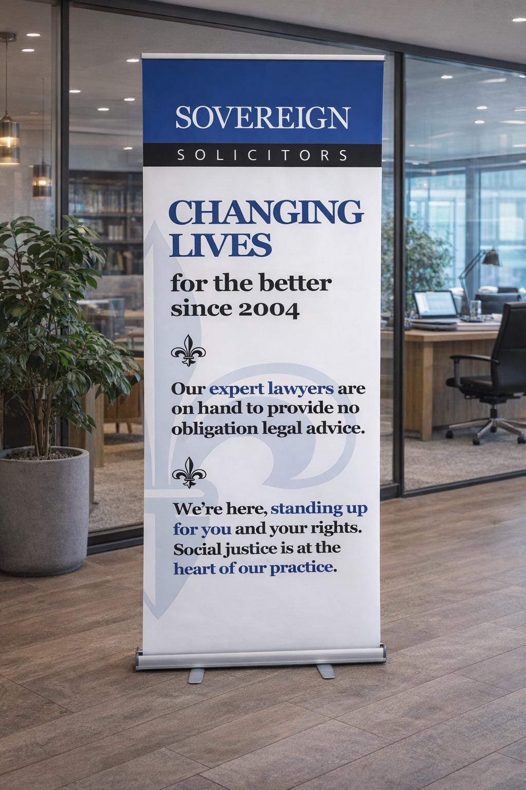 Solicitors and Legal Services Roll-Up Display Banner