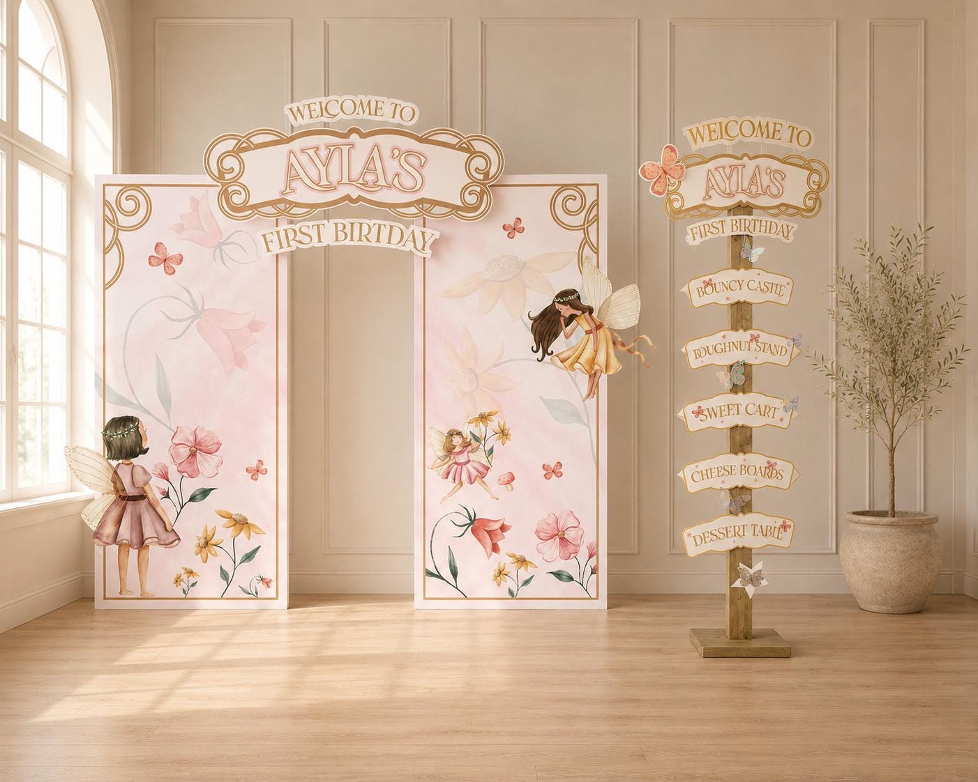 Personalised Children's Birthday Party Signpost